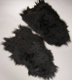 Økologisk islandsk fåreskind - long wool. Blackbrown. 2