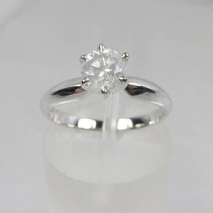 Solitär Brillantring, ca. 0.72 ct.