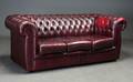 Chesterfield sofa Tre-pers.