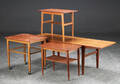 Fire borde af teaktræ, 1950-60erne. 4