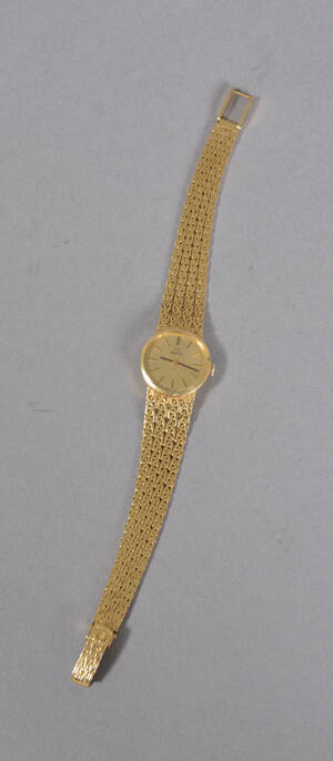 Omega damearmbåndsur med lænke af 18 kt guld Denne vare er sat til omsalg under nyt varenummer 4283499