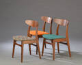  Hans J. Wegner. Tre stole model CH-23 3