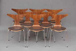 Naver Collection 8 stole af kirsebær med læder 8