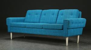 Tre-pers. sofa, uld, 1960erne
