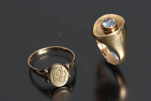 Vintage ringe, 14 kt guld 2
