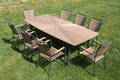 Daneline Havemøbler. Havebord samt otte armstole, artwood. 9