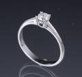 Diamant solitairering, ca. 0.30 ct