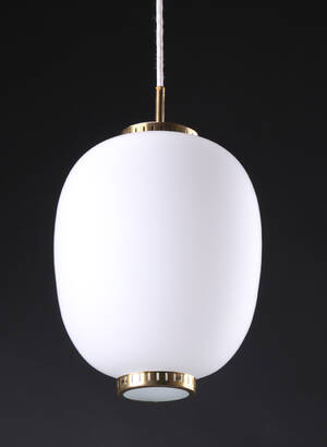 Bent Karlby. Kina pendel, opalglas og messing