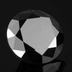 Uindfattet behandlet sort diamant ca 5.00  ct