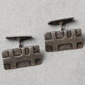 MANSCHETTKNAPPAR, 1 par, Ryssland, silver