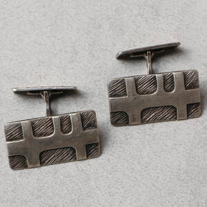 MANSCHETTKNAPPAR, 1 par, Ryssland, silver