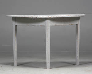 Svensk halvmånebord, gustaviansk stil, 1800-tallet