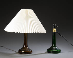 Holmegaard  Le Klint, et par bordlamper, glas 2  