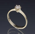 Diamant solitairering, ca. 0.35 ct