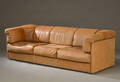 Tre-personers sofa, brun læder  Denne vare er sat til omsalg under nyt varenummer 4706156