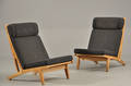 Hans J. Wegner Par hvilestole  Modulsofa, model GE-375 i eg 2