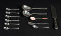 Samling bestikdele, sølv og sterling sølv 12