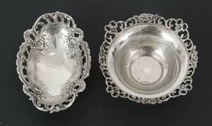Skålar i silver 2st, bl.a. Gewe