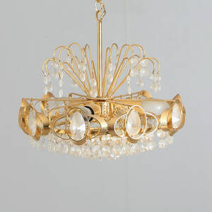 TAKLAMPA, metallglas, 1900-tal.