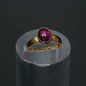 GULDRING.Med sten 23k 4gr