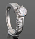 18K diamond solitaire ring approx. 1.20ct
