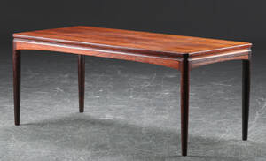 Johannes Andersen. Rektangulært sofabord, palisander