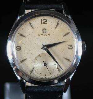 Vintage Omega, herrearmbåndsur af stål 