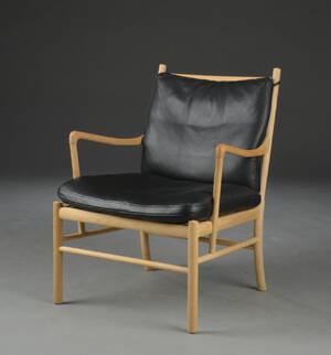 Ole Wanscher. Lænestol, Colonial chair. Egetræ