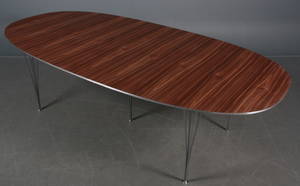 Piet HeinBruno Mathsson. Superellipse 240x120 i valnød malukant.