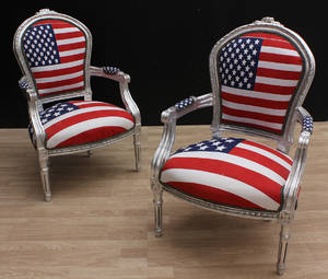 Karmstolar, ett par, gustaviansk stil 2