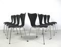Arne Jacobsen, Set Stühle Modell 3107 von Fritz Hansen8