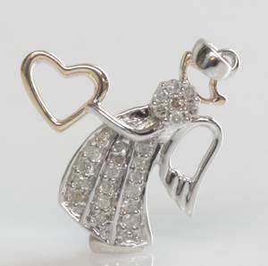 Diamantvedhæng. Ca. 0.25 ct