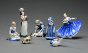 Bing Grøndahl m.fl.. En samling figurer af porcelæn 7
