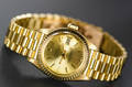 Rolex Oyster Perpetual Datejust, damearmbåndsur, 18 kt. guld