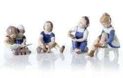 BING  GRÖNDAHL, FIGURINER, FYRA ST