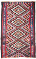 Persisk Kermanshah nomade-kelim, 250x146 cm.