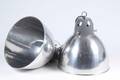 Dansk Design. Par industrielle pendler af forkromet metal.