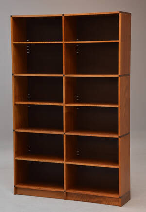 Aksel Kjærsgaard. Bogreol, 1950erne