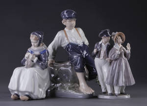 Tre figurer af porcelæn, Kgl.P. 3