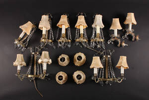 Samling væglamper med prismer 9