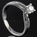 Solitaire ring ca. 0.47 ct.
