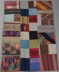 Orientmatta, flatvävd, Patchwork, 181x124 cm