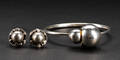 Georg Jensen. Cave armring og øreskruer 3