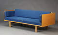 H. J. Wegner. Sofa  sovesofa, bøgetræ