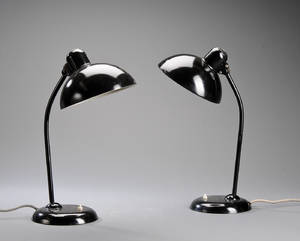 Christian Dell. Par Kaiser bordlamper, model 6556 2