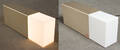 Moree Leuchte  Lichtquader mit erhellender Funktionalität, Eraser 380 Silver, Made in Germany