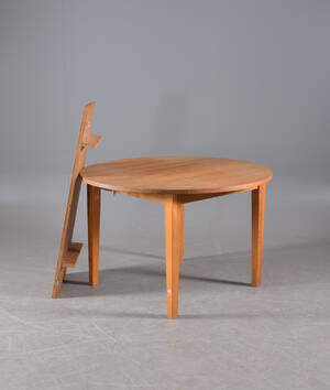 Matbord med iläggsskiva, ek 2