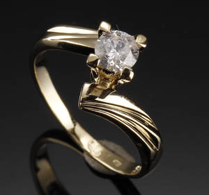 Diamantring, brillantsleben diamant, 0,47 ct