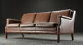 Tre-pers. sofa, læder dansk møbelproducent 