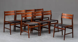 Dansk Møbelproducent Sæt på otte stole i teak 8